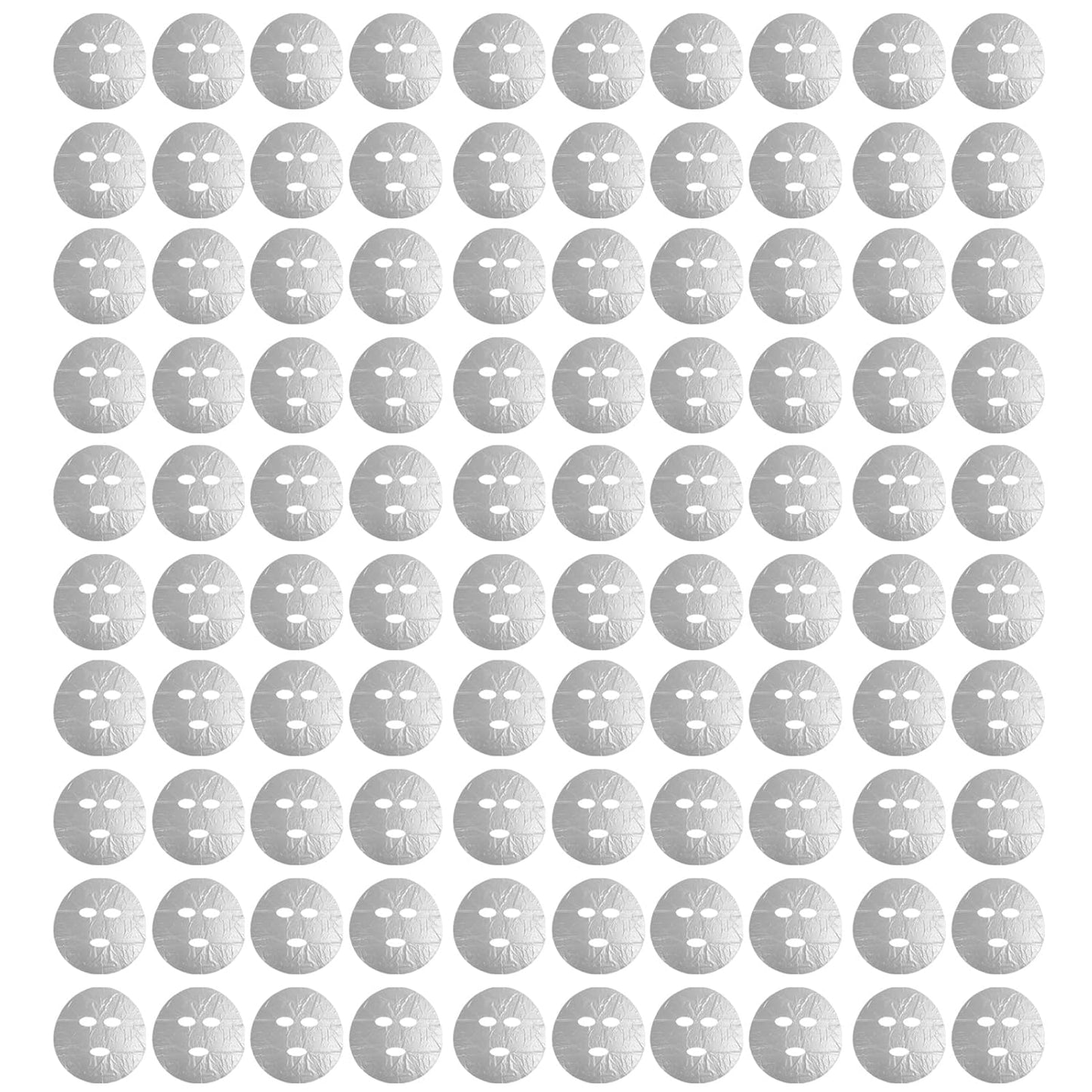 100Pcs Facial Mask Paper Film DIY Disposable Facial Plastic Wrap Retention Facial Mask