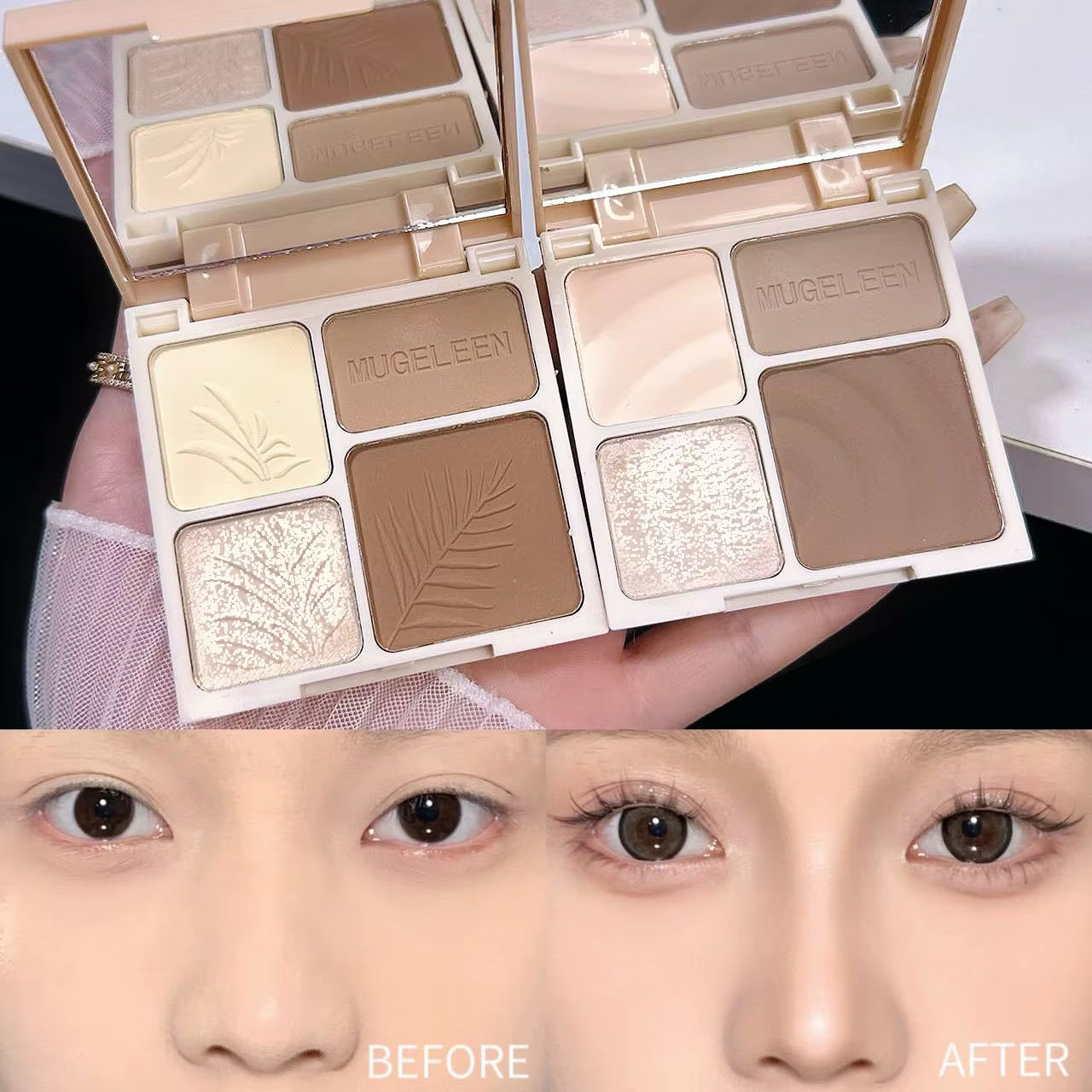 4 Colors Highlighter Contour 3D Facial Bronzer Cosmetic