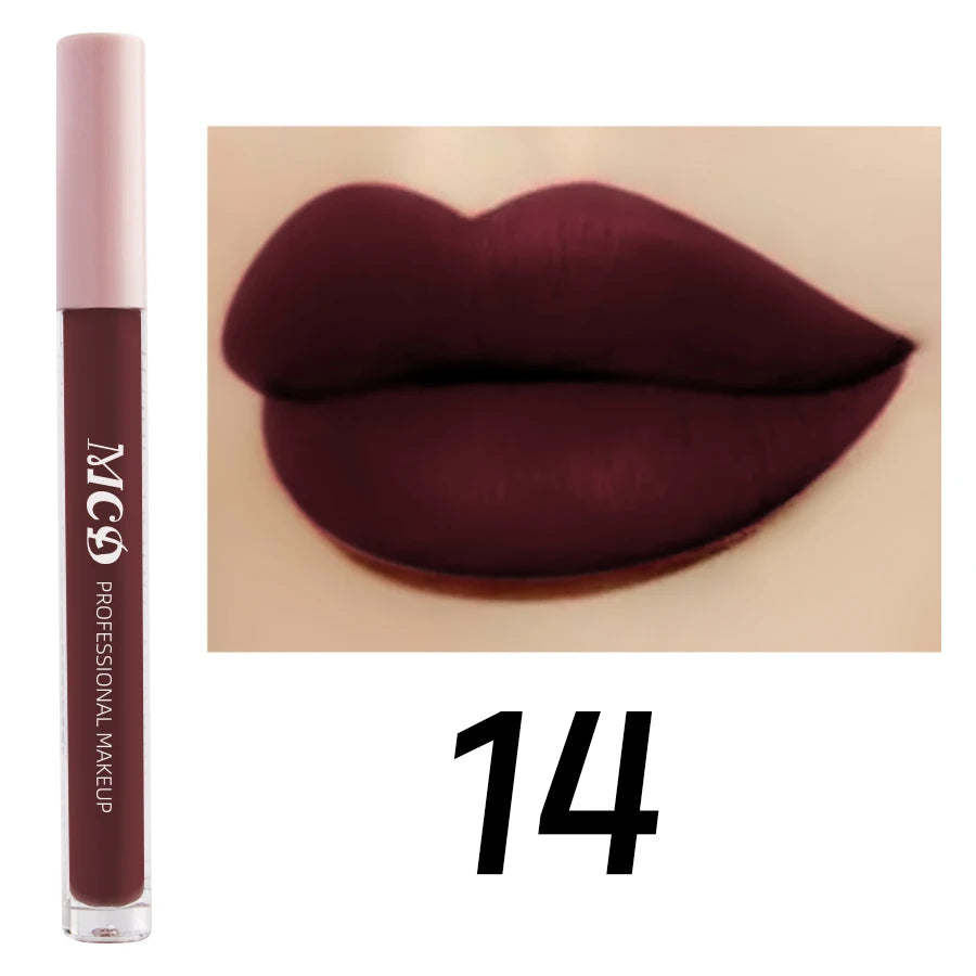Dark Brown Matte Velvet Lip Gloss