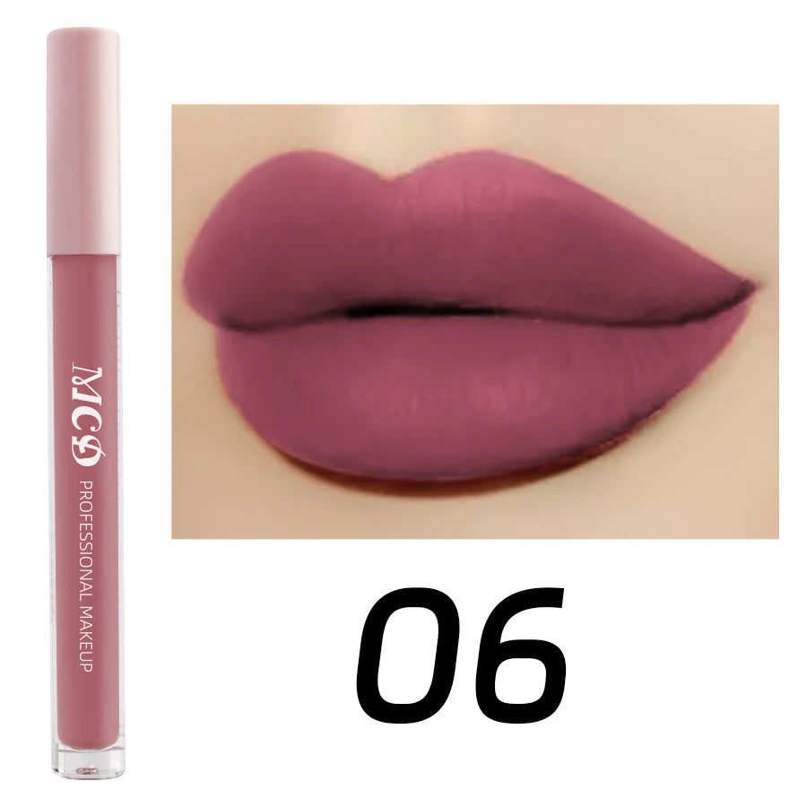 Dark Brown Matte Velvet Lip Gloss