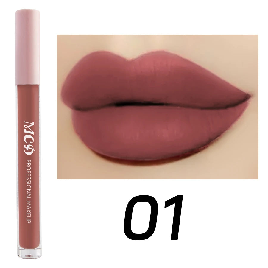 Dark Brown Matte Velvet Lip Gloss