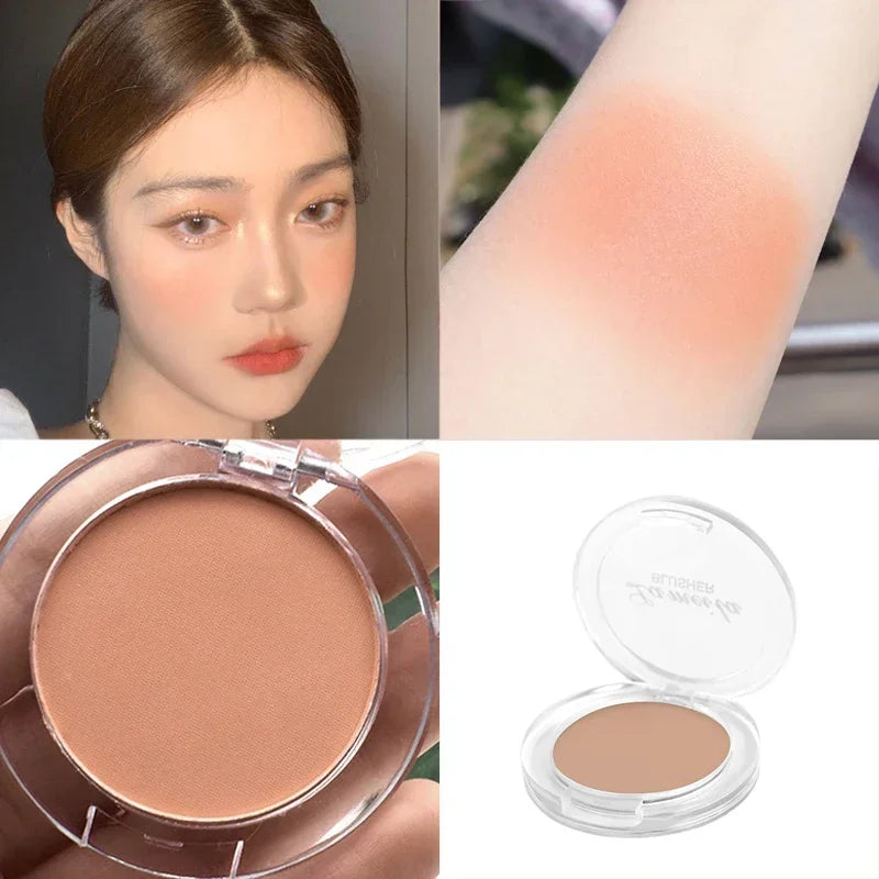 Blush Peach Pallete 6 Colors Face Mineral Pigment Cheek Blusher Powder