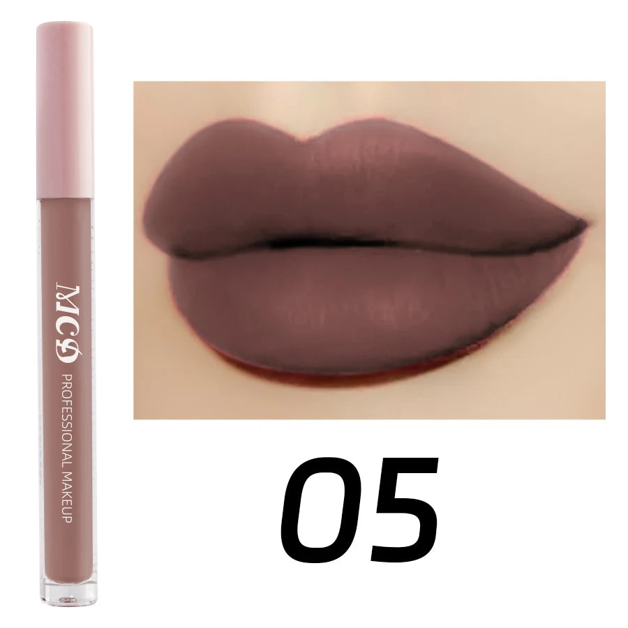 Dark Brown Matte Velvet Lip Gloss