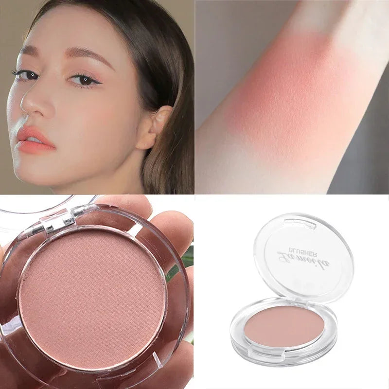 Blush Peach Pallete 6 Colors Face Mineral Pigment Cheek Blusher Powder