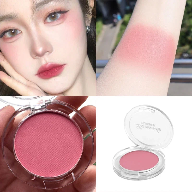 Blush Peach Pallete 6 Colors Face Mineral Pigment Cheek Blusher Powder