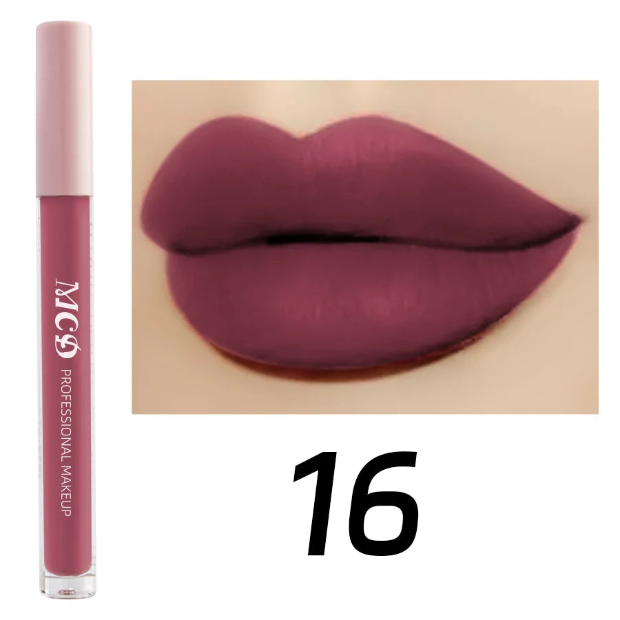 Dark Brown Matte Velvet Lip Gloss