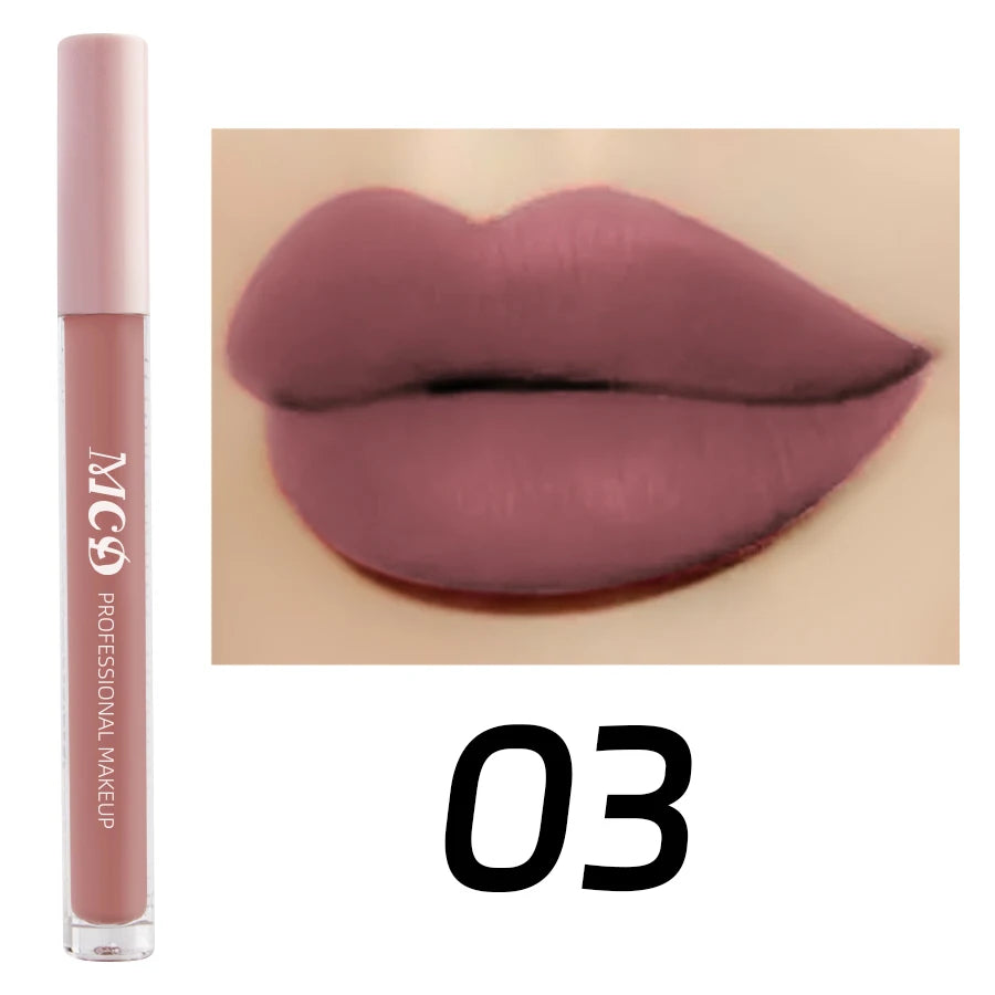 Dark Brown Matte Velvet Lip Gloss