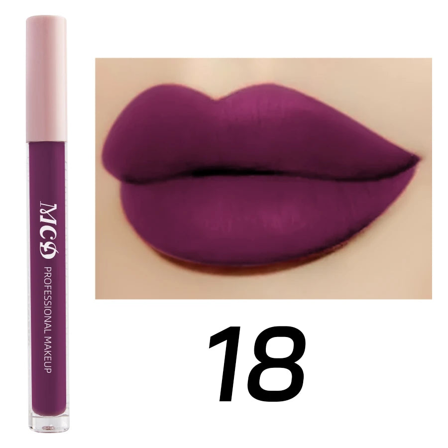 Dark Brown Matte Velvet Lip Gloss