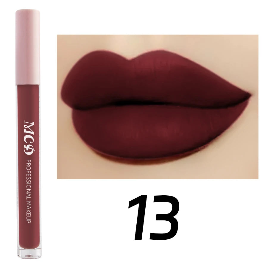 Dark Brown Matte Velvet Lip Gloss