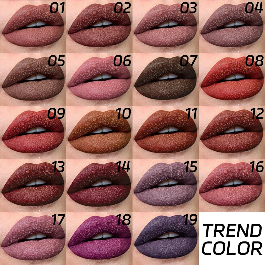 Dark Brown Matte Velvet Lip Gloss