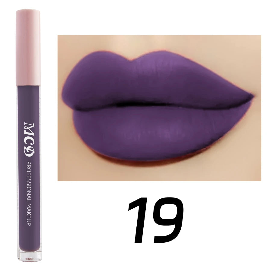 Dark Brown Matte Velvet Lip Gloss