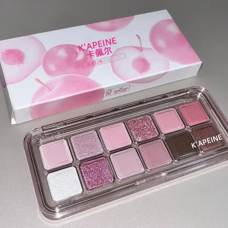 12 Colors Pink Eye Shadow Pallete