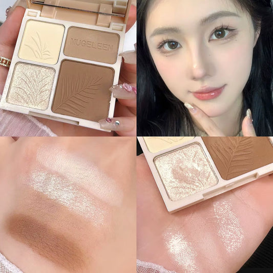 4 Colors Highlighter Contour 3D Facial Bronzer Cosmetic