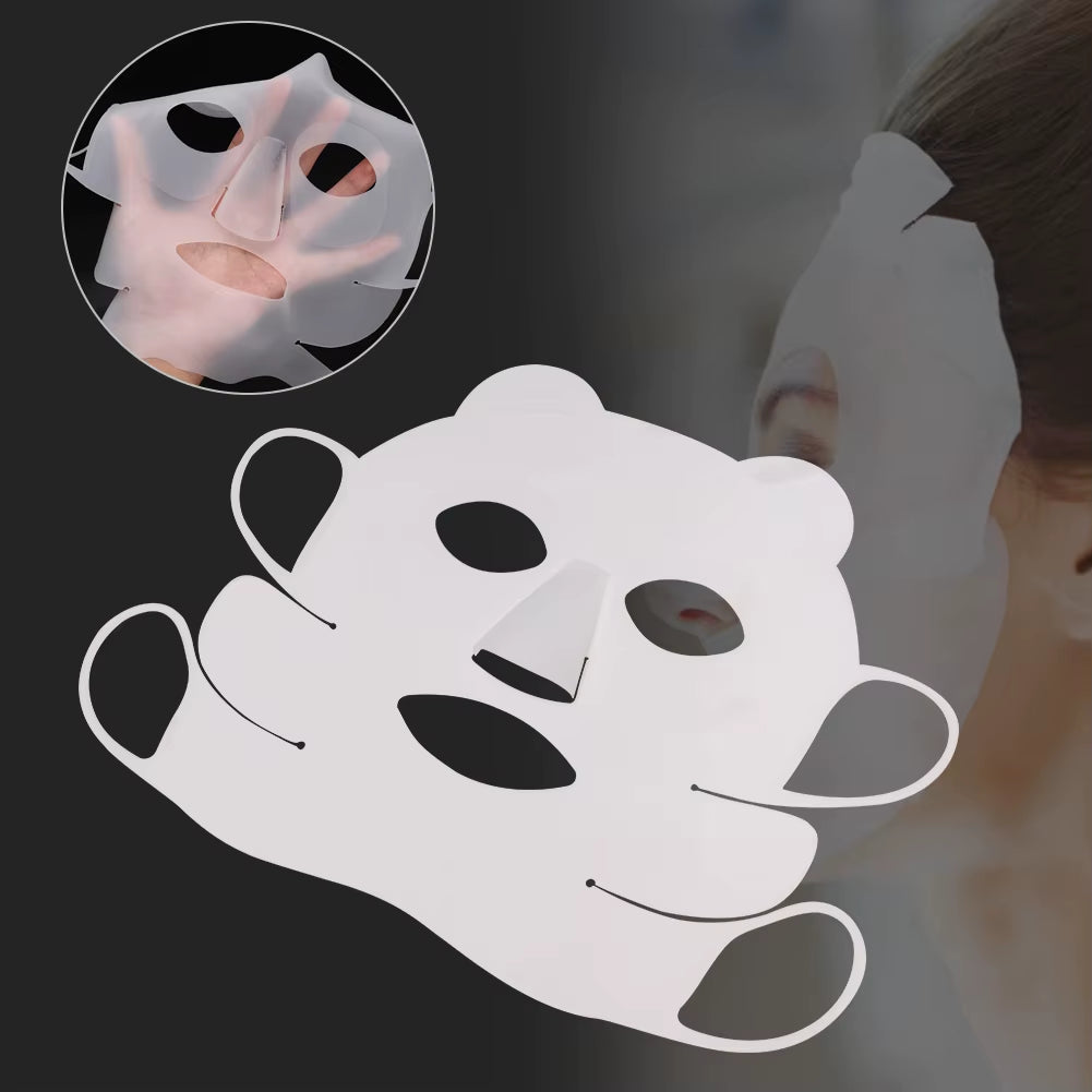 Reusable Facial Mask Facial Mask Cover Reusable Panda Ear Hook Silicone Facial Mask