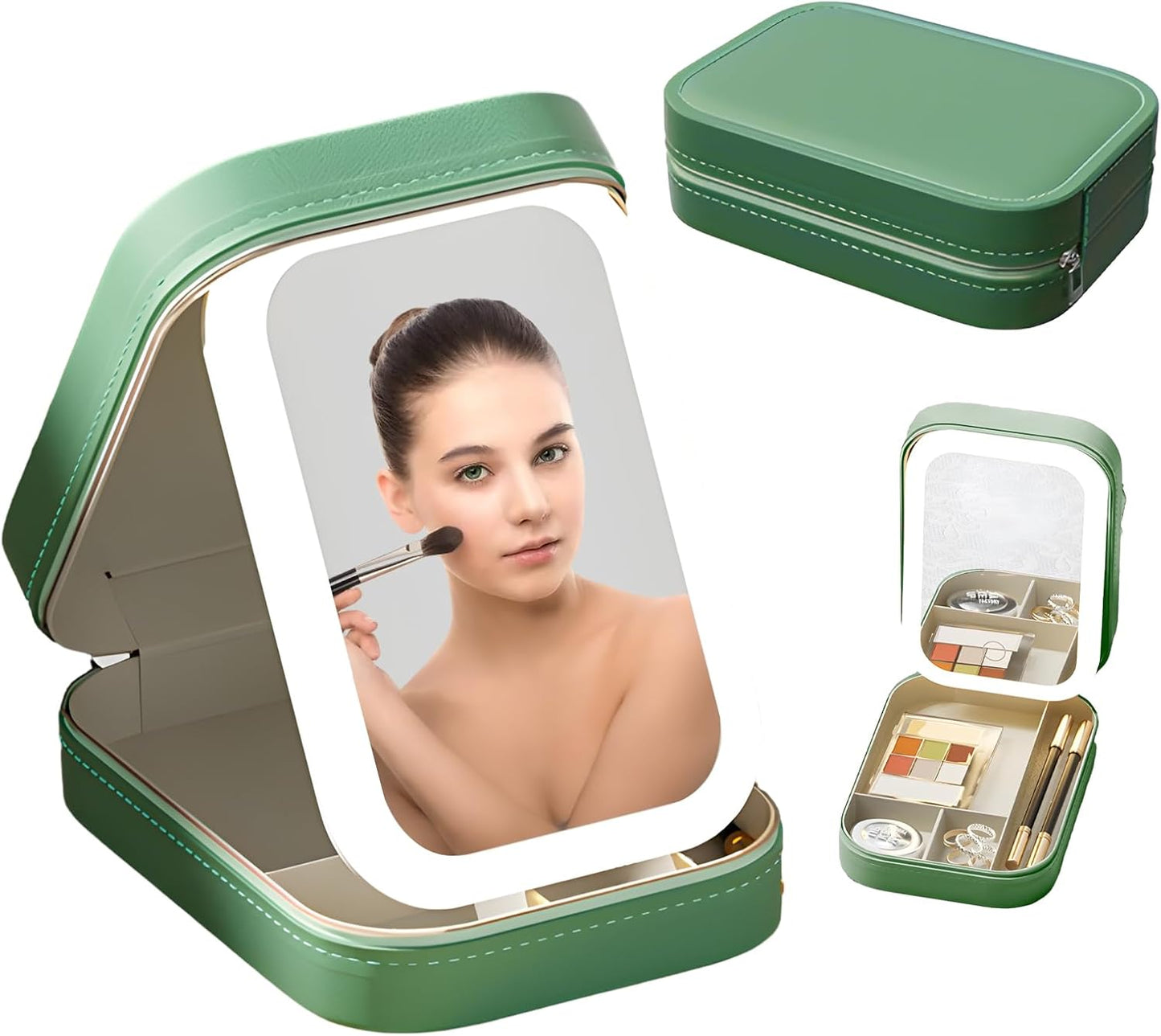 Travel Makeup Case with Led Mirror