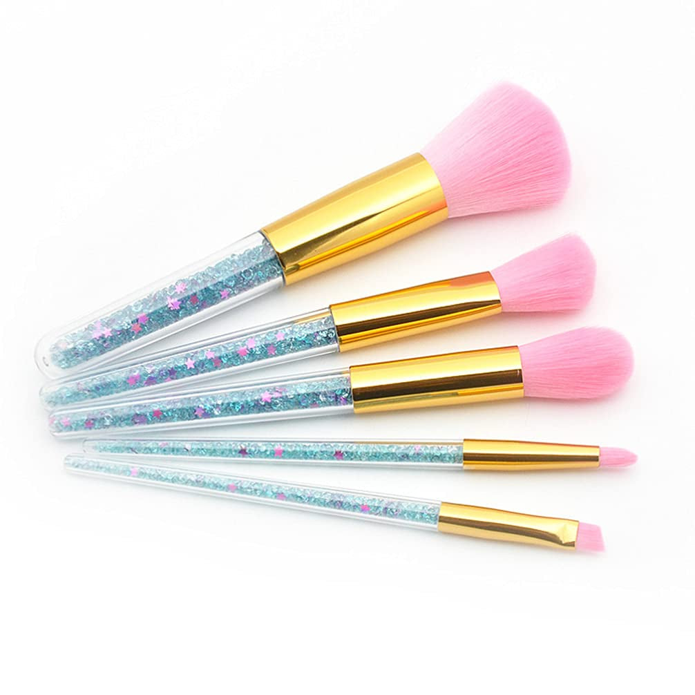 5 Set Powder Mineral Brush Eyebrow Makeup Eyeshadow Makeup Crystal Makeup Blush Brush Foundation Makeup Makeup Brush for Woman Tool Miss the Face