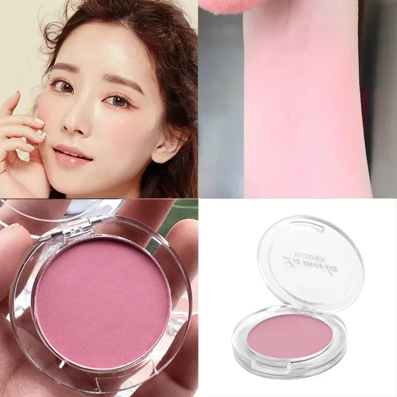 Blush Peach Pallete 6 Colors Face Mineral Pigment Cheek Blusher Powder 