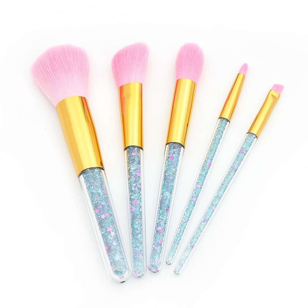 5 Set Powder Mineral Brush Eyebrow Makeup Eyeshadow Makeup Crystal Makeup Blush Brush Foundation Makeup Makeup Brush for Woman Tool Miss the Face