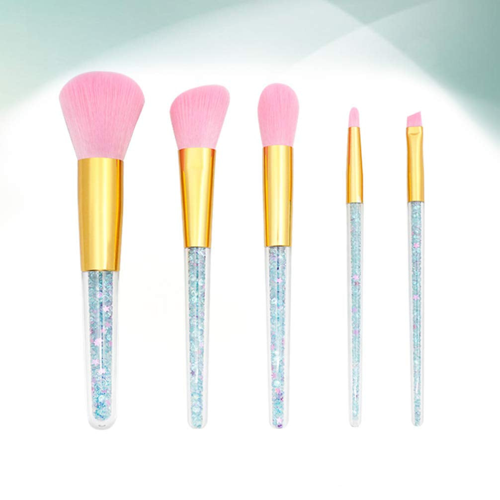 5 Set Powder Mineral Brush Eyebrow Makeup Eyeshadow Makeup Crystal Makeup Blush Brush Foundation Makeup Makeup Brush for Woman Tool Miss the Face