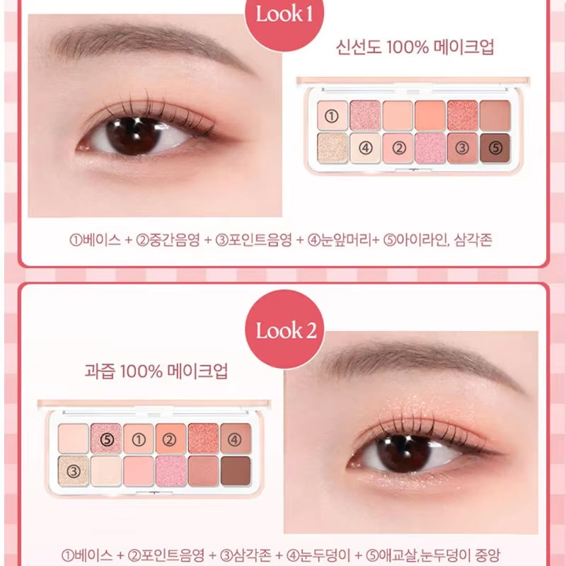 12 Colors Pink Eye Shadow Pallete 