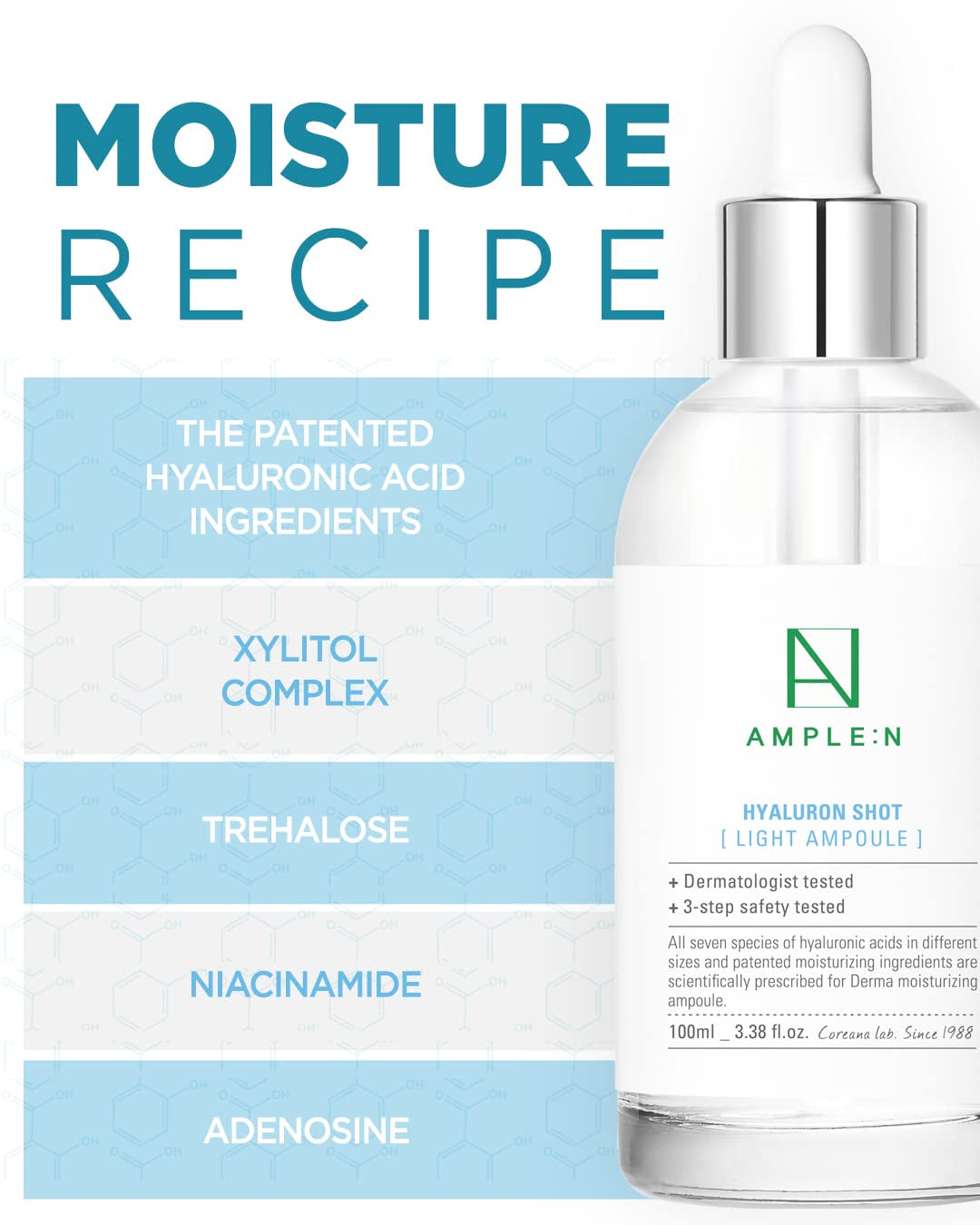 AMPLE:N Hyaluron Shot Light Serum - Hyaluronic Acid Moisturizing Serum