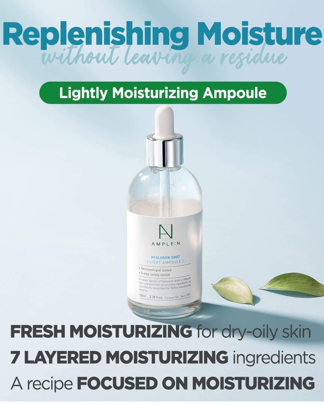 AMPLE:N Hyaluron Shot Light Serum - Hyaluronic Acid Moisturizing Serum