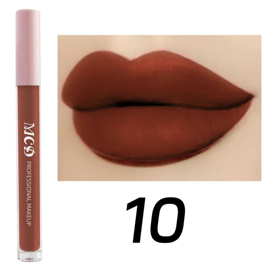 Dark Brown Matte Velvet Lip Gloss 