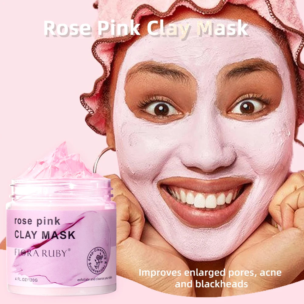 Cleaning Mud Mask,Rose Facial Mask Moisturize Skincare