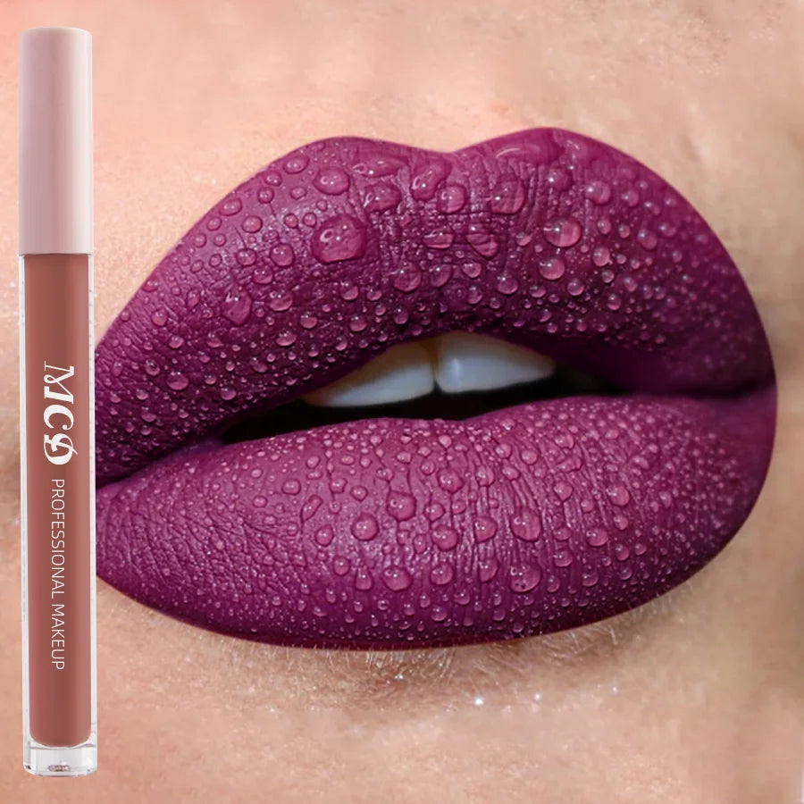 Dark Brown Matte Velvet Lip Gloss 