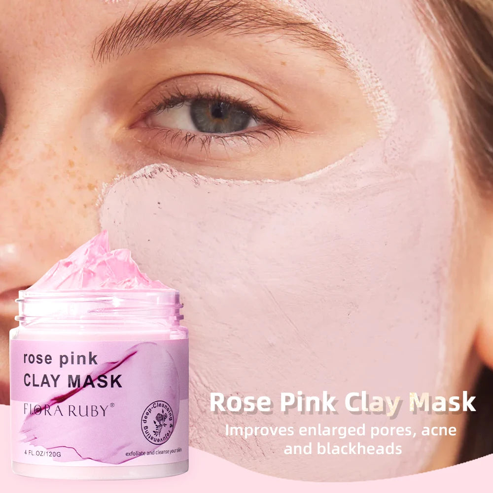 Cleaning Mud Mask,Rose Facial Mask Moisturize Skincare