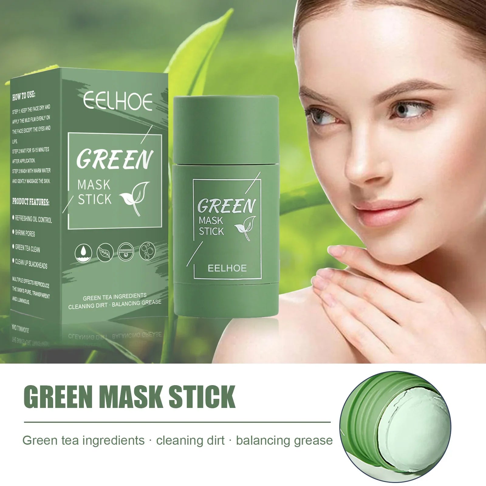 Hydrating Facial Mask Green Tea Cleanser Facial Mask