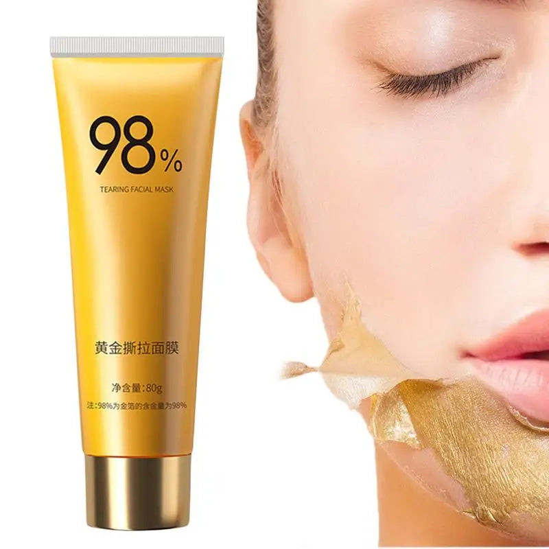 80G Gold Remove Blackhead Peel Mask Gold Tear Facial Mask 