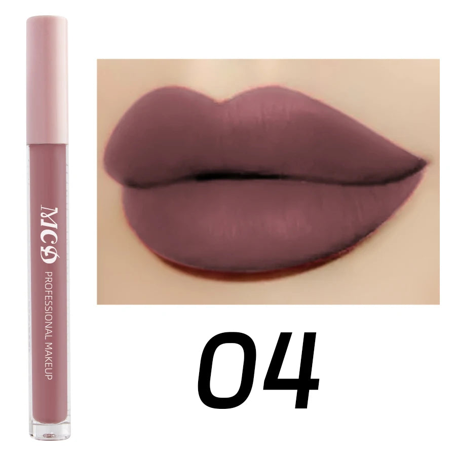 Dark Brown Matte Velvet Lip Gloss 