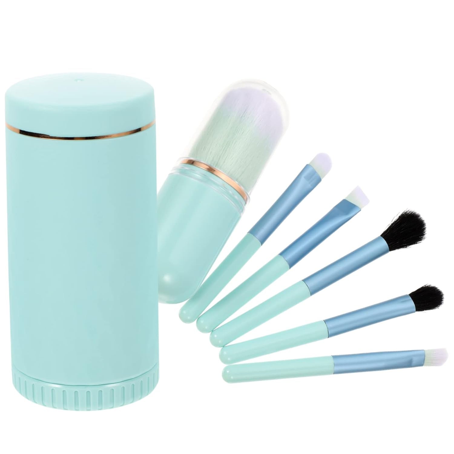 Makeup Brush for Women 6-In-1 Brush Suit Professional Makeup Tools Face Beauty Tools Portable Compact Size Valentine'S Day