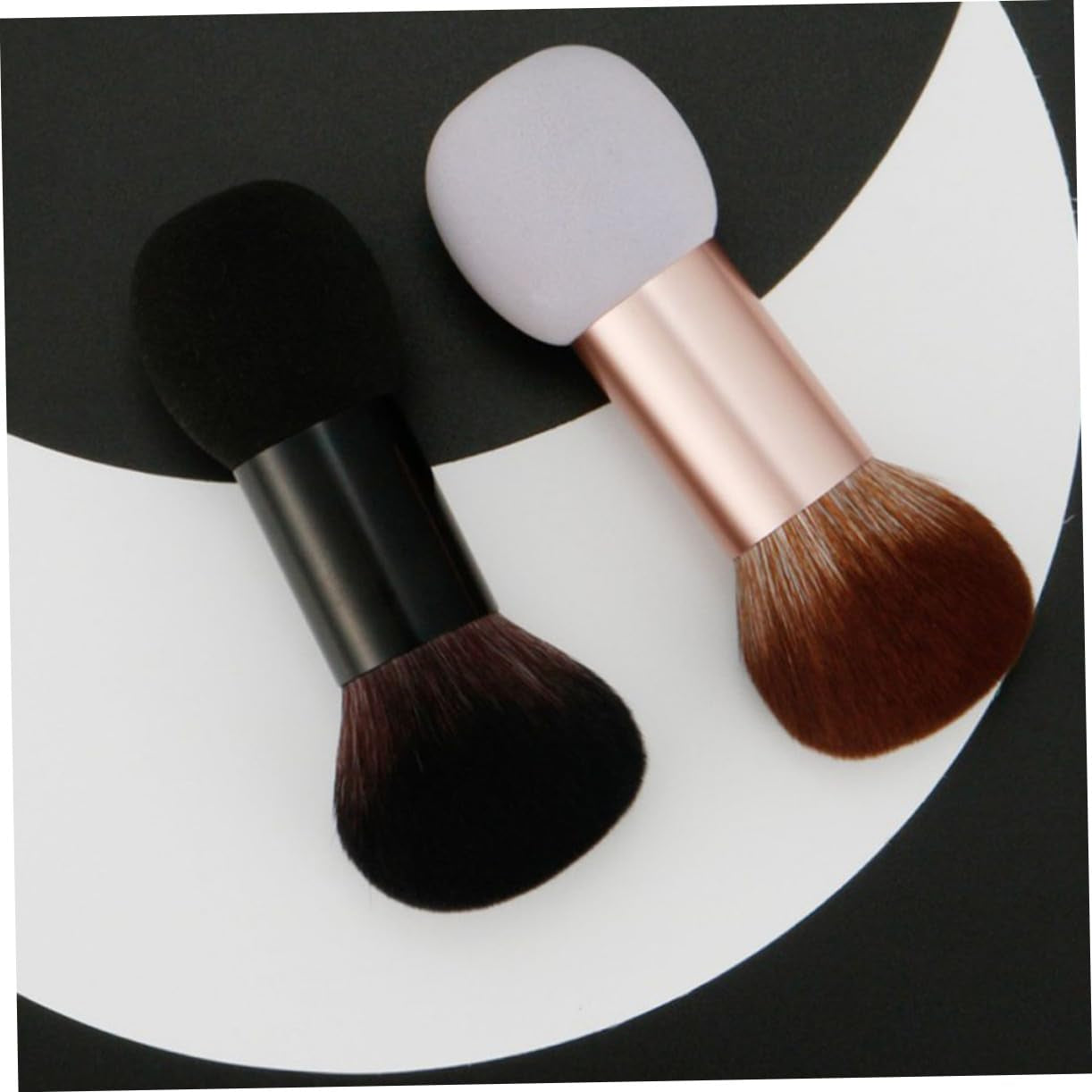 2 Pcs Makeup Brush Powder Brush Cosmetic Tool Makeup Tools Makeup Gadgets Cosmetics Brush Make up Brush Dual-Headed Brush Beauty Tools Double-Headed Brush Hydrophilic Polyurethane