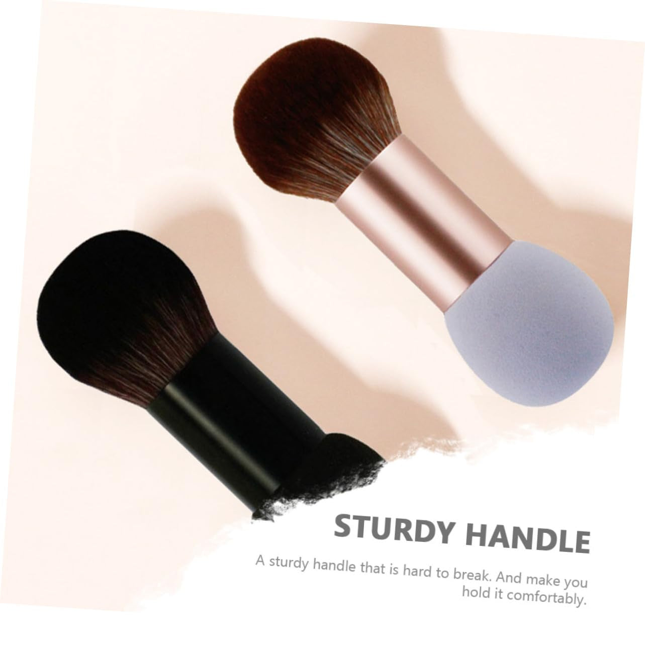 2 Pcs Makeup Brush Powder Brush Cosmetic Tool Makeup Tools Makeup Gadgets Cosmetics Brush Make up Brush Dual-Headed Brush Beauty Tools Double-Headed Brush Hydrophilic Polyurethane