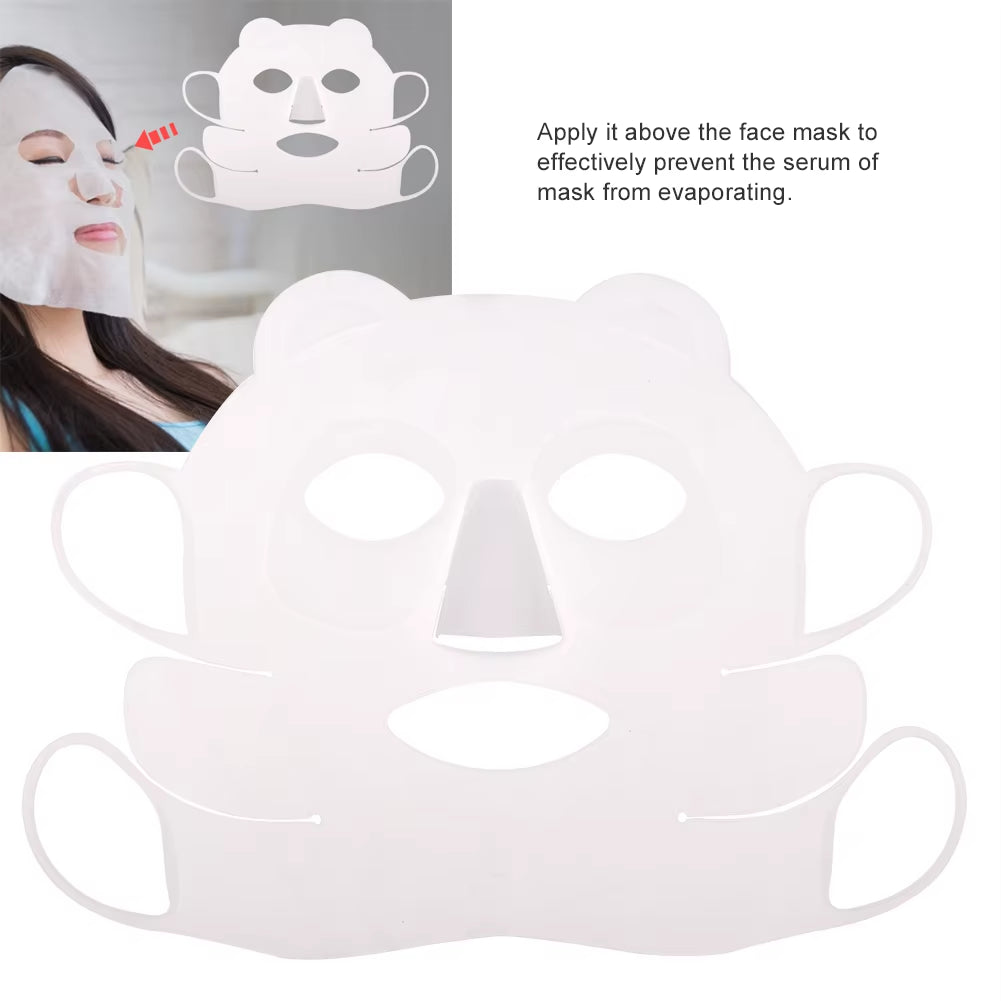 Reusable Facial Mask Facial Mask Cover Reusable Panda Ear Hook Silicone Facial Mask